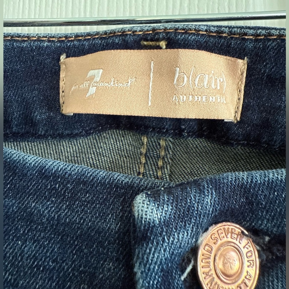 7 for All Mankind b|air Authentic Women's Dark Blue Jeans